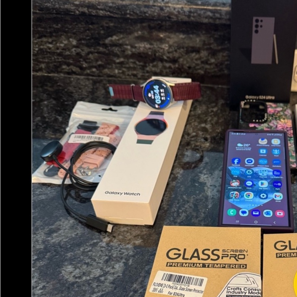 Bundle Samsung Galaxy S24Ultra 1 TB, Watch 7